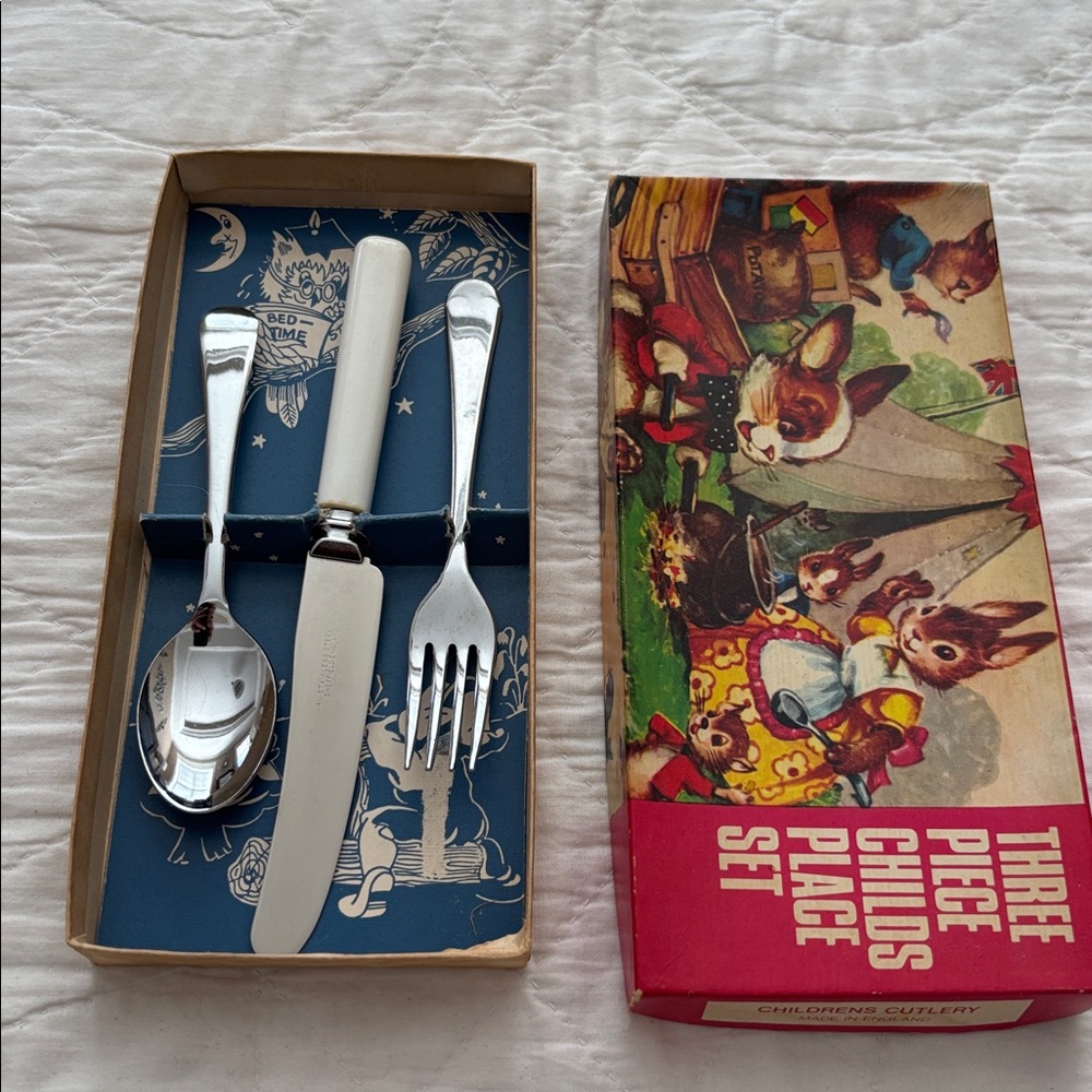 Vintage Sheffield England Child’s Cutlery Set